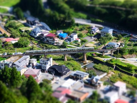 山寺　仙山線　ジオラマ