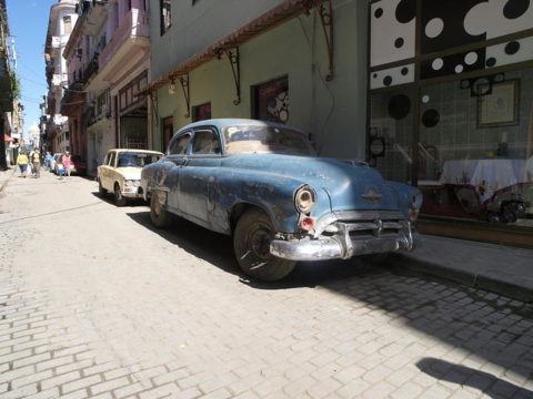 キューバ　ハバナ　アメ車　クラシックカー