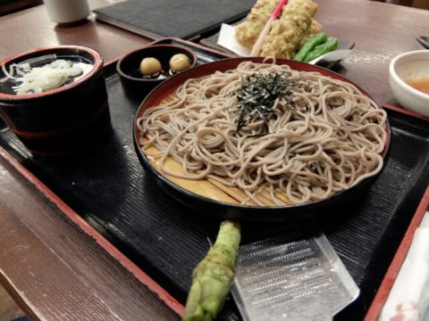 成田空港第２ターミナルそじ坊で蕎麦と焼酎