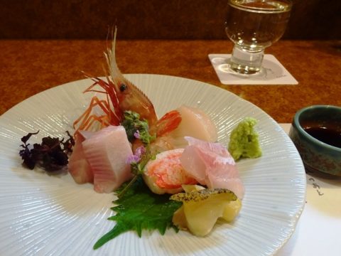 酒房しんせん　札幌　すすきの　お造り　噴火湾産ブリ