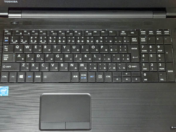 東芝ノートPCdynabook Satellite B35/Rのキーボード