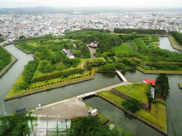 五稜郭タワーから見た五稜郭