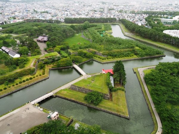 五稜郭タワーから見下ろした五稜郭