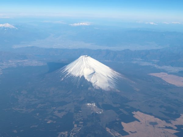 ANA463便から見えた富士山