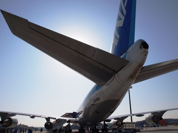 ANAのB747-400の尾翼