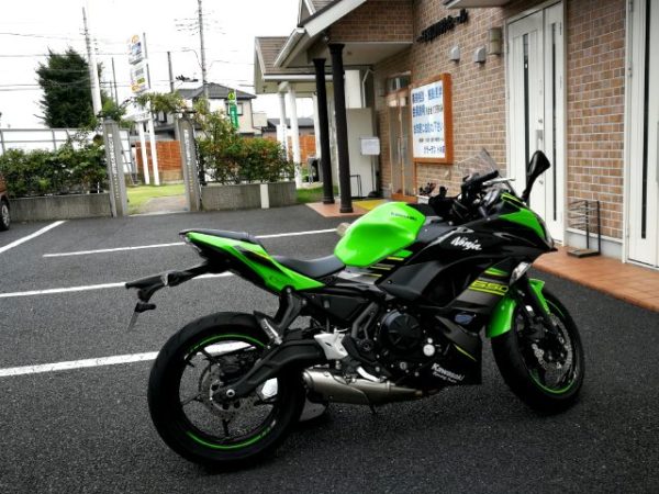 バイクで亡き愛犬の墓参り。カワサキNinja650の画像