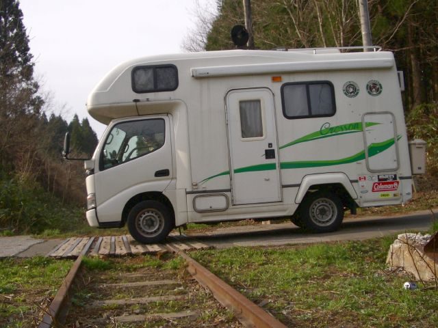 北海道をナッツRVクレソンで旅行。廃線跡を渡る